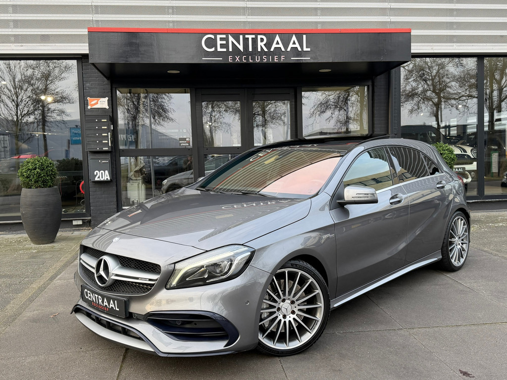Mercedes-Benz A-Klasse 45 AMG 4MATIC 381PK - Pano - Armytrix - Camera - Leder - Navi - Cruise Control