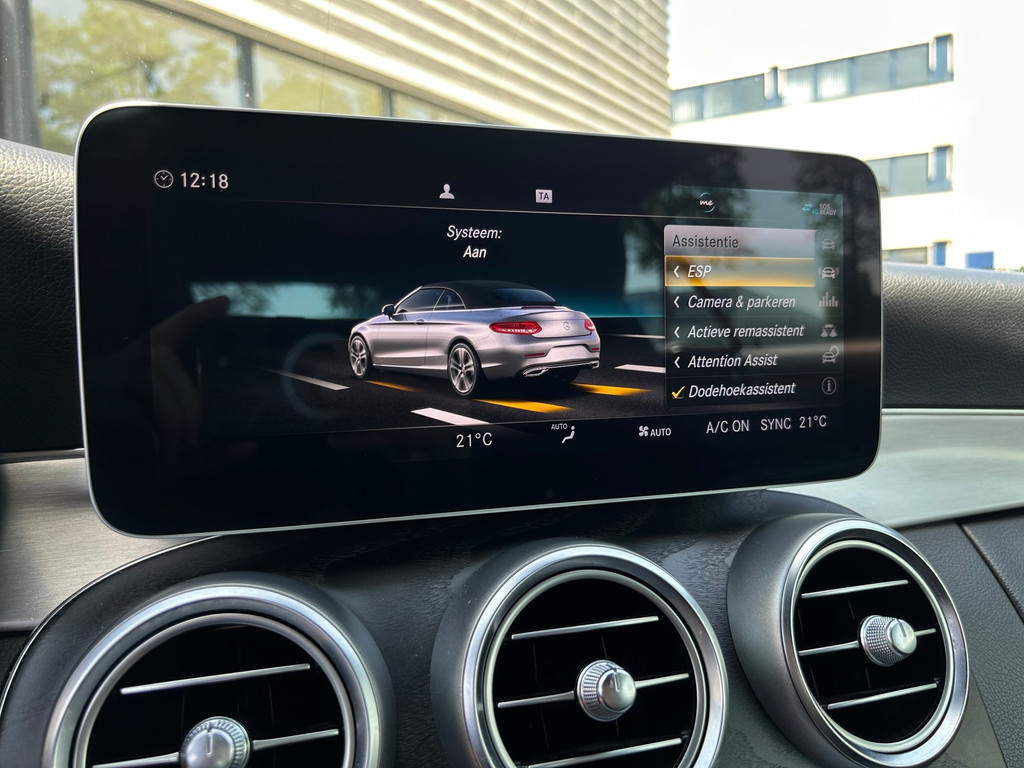 Mercedes-Benz C-Klasse Cabrio 200 Sport Edition – Leder – Carplay – Stoelverwarming – Camera - Afbeelding 37