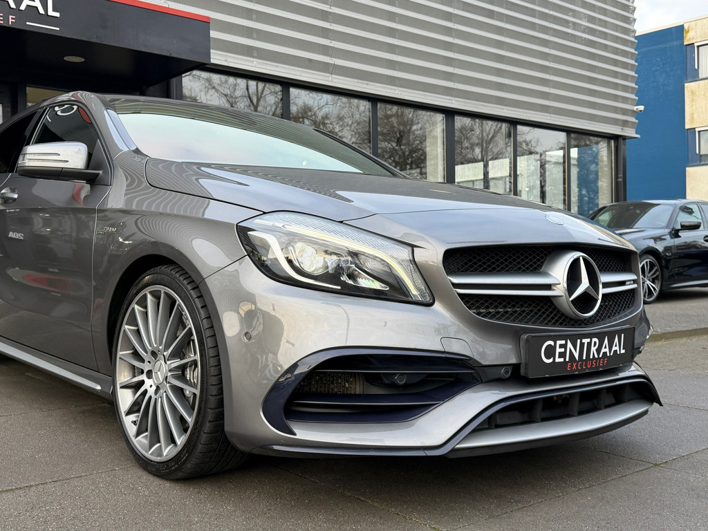 Mercedes-Benz A-Klasse 45 AMG 4MATIC Pano – Armytrix – Camera – Leder – Navi – 381PK – Cruise Control - Afbeelding 46