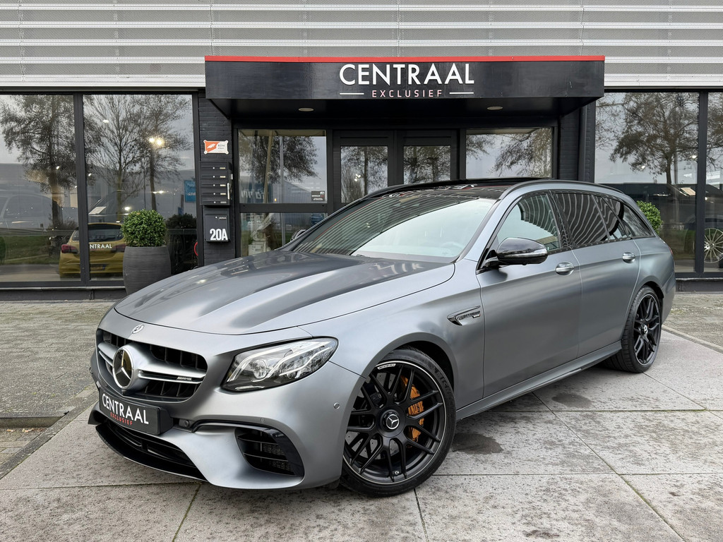 Mercedes-Benz E-Klasse Estate 63 S AMG 4MATIC plus – Pano – Keramisch – Massage – Burmester – Head-Up – Memory – 360Camera – Keyless – Leder – 612PK